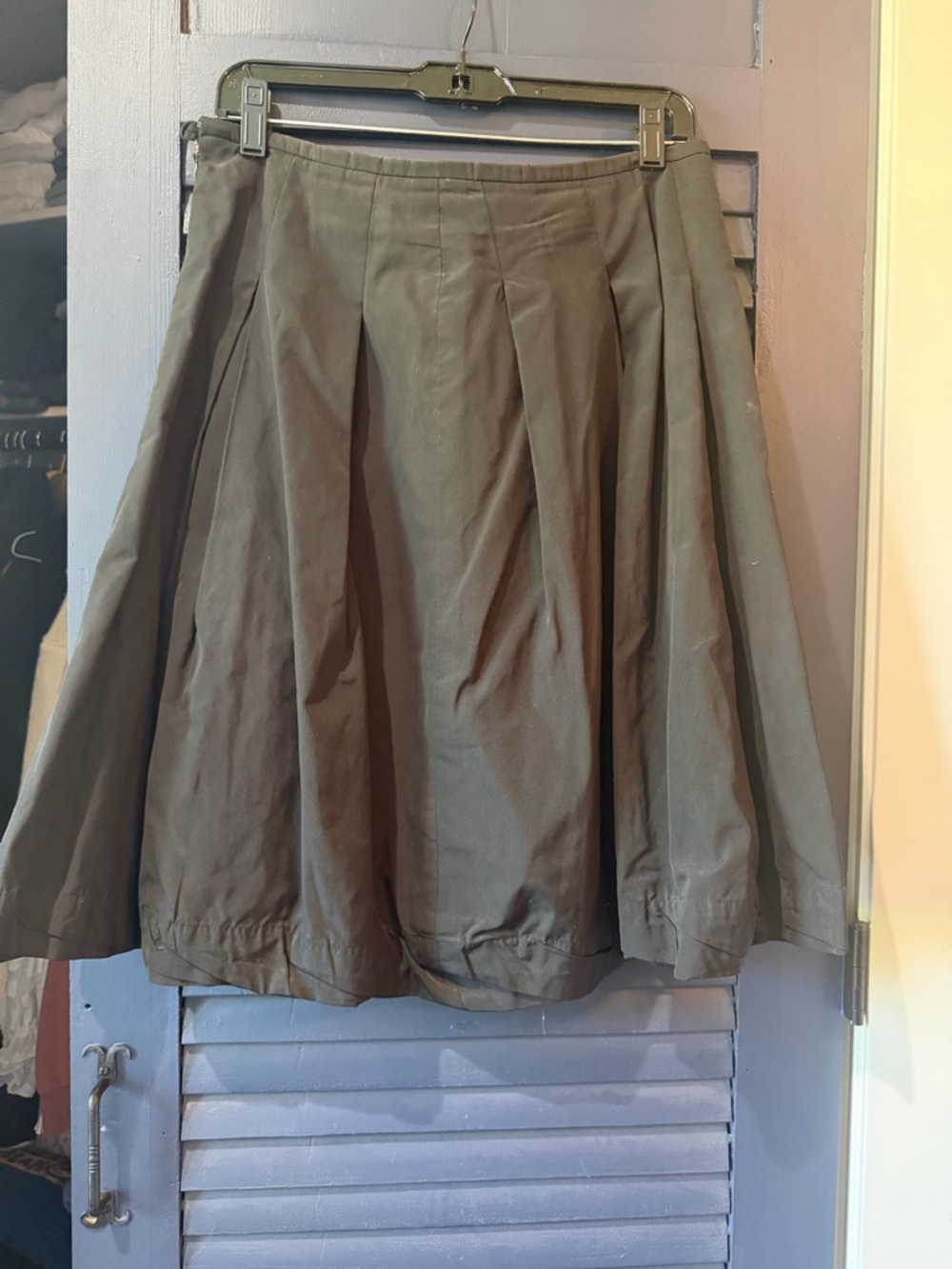 PAUW Black Pleated A-Line Skirt